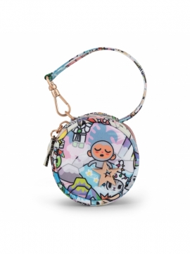 JuJuBe (США) Контейнер для пустышек, футляр, круглая сумочка Paci Pod - Toki Retreat Tokidoki